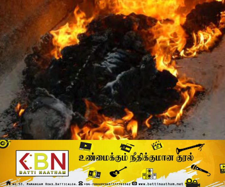 பிரேத பரிசோதனைக்காக வெளியே எடுக்கப்பட்ட பாதி தகனம் செய்யப்பட்ட சடலம்; ஜே.எம்.ஓ வத்துபிட்டிவல வைத்தியசாலைக்கு அனுப்பி வைப்பு!