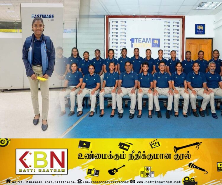 திருகோணமலை மாவட்டத்திலிருந்து சர்வதேச கிரிக்கெட் போட்டிகளுக்கு பங்கேற்க சென்ற 15 வயது வீராங்கனை!