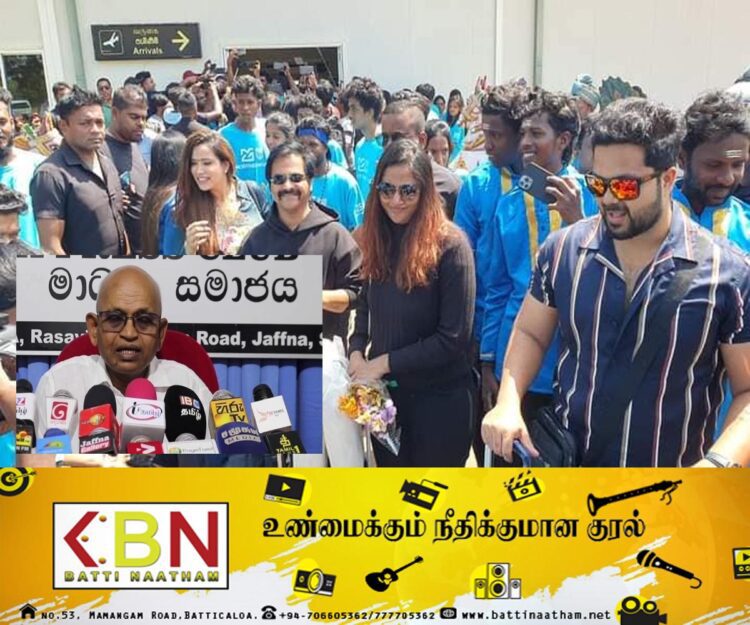 இலங்கை வந்துள்ள இந்திய திரைப்பட கலைஞர்களுடன் புகைப்படம் எடுக்க 30,000; கண்டனம் வெளியிட்டுள்ள ஜனநாயக அமைப்பு!