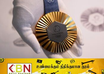 ஈபிள் கோபுர இரும்பு துண்டுகளால் உருவான பிரான்ஸ் ஒலிம்பிக் பதக்கம்!