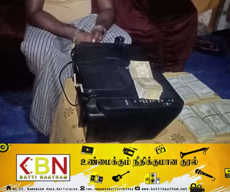 போலி நாணயத்தாள் அச்சிடும் இயந்திரத்துடன் ஒருவர் கைது !