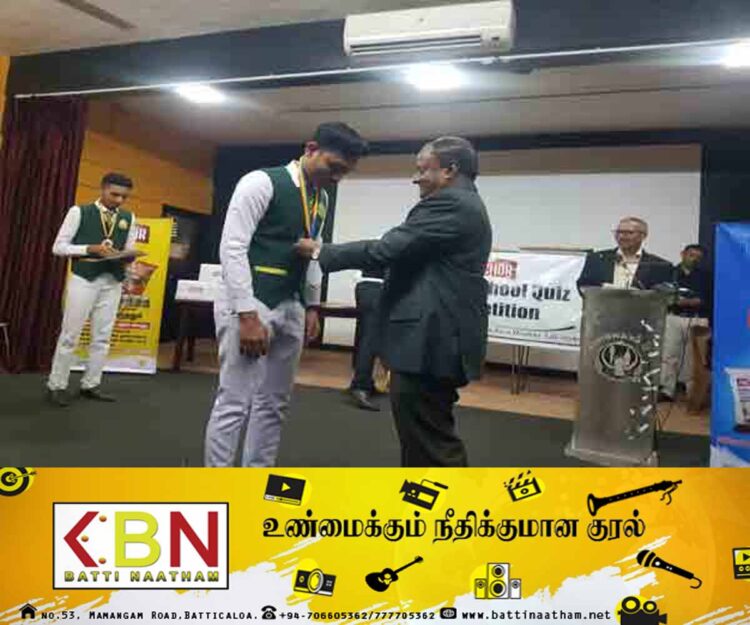 அறிவுச் சுரங்கம் பொது அறிவு போட்டியில் காத்தான்குடி மத்திய கல்லூரி மாணவர்கள் வெற்றி!