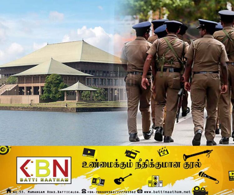 நாடாளுமன்ற வளாகத்தில் இடிந்து விழுந்த கூரையினால் பொலிஸ் அதிகாரி படுகாயம்!