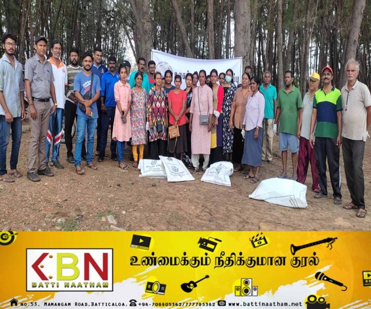 உலகத்தன்மம் சமூக அமைப்பின் ஏற்பாட்டில் கடற்கரையோர சூழலை தூய்மையாக்கும் பணி!