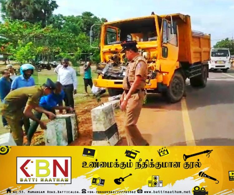 கிளிநொச்சியில் டிப்பர் வாகனம் விபத்து!