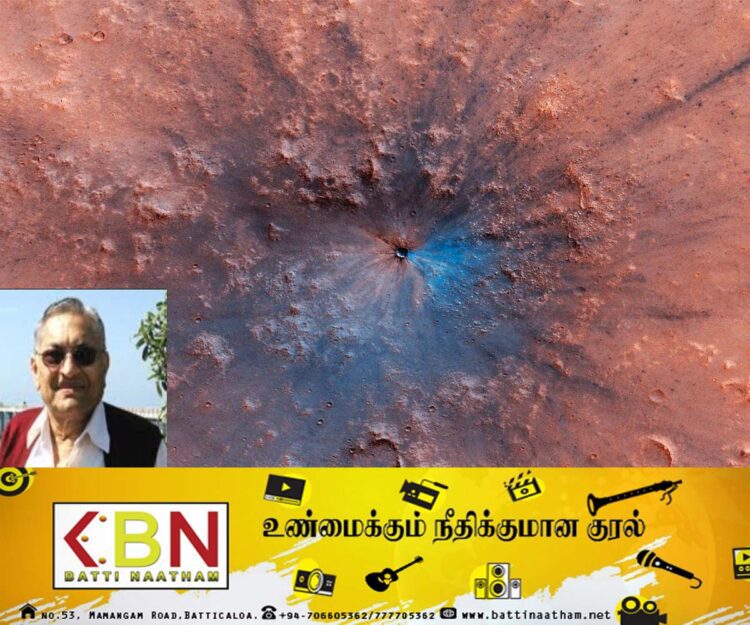 செவ்வாய் கிரகத்தில் கண்டுபிடிக்கப்பட்ட பள்ளத்திற்கு வைக்கப்படவுள்ள இந்தியரின் பெயர்!