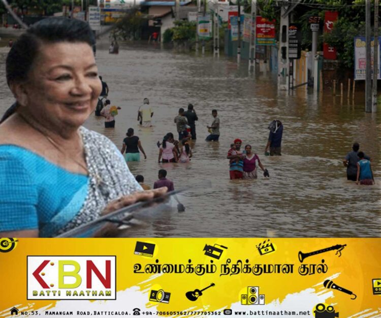வெள்ளம் பார்க்க சென்ற மகிந்தவின் மனைவிக்கு மக்கள் எதிர்ப்பு!