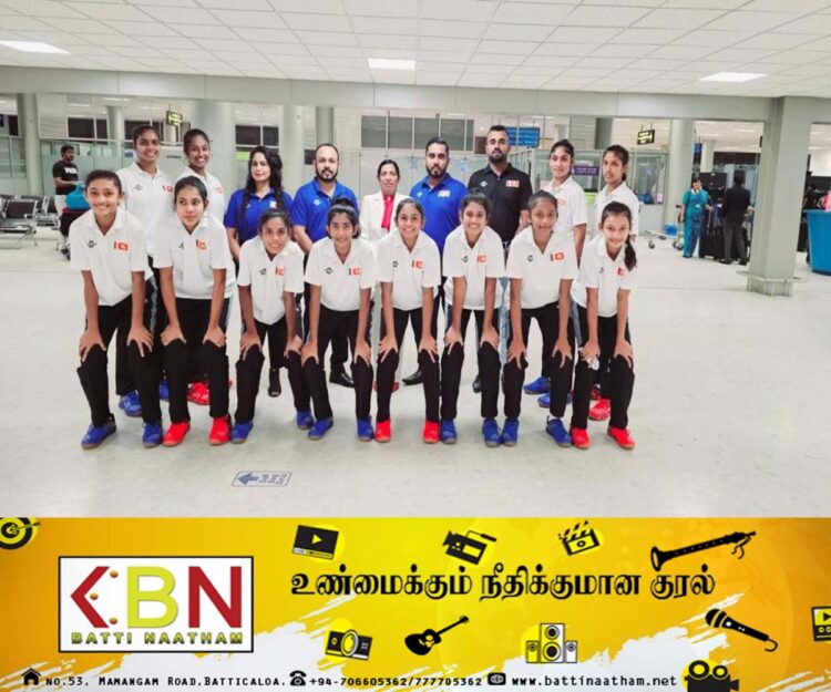 மத்திய ஆசிய கரப்பந்தாட்ட போட்டியில் அரை இறுதிக்கு தெரிவான இலங்கை மகளீர் அணி!