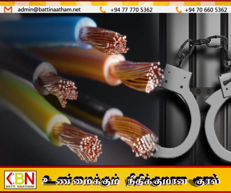 ஸ்ரீலங்கா டெலிகொம் கேபிள்களை அறுத்து விற்றவர் கைது