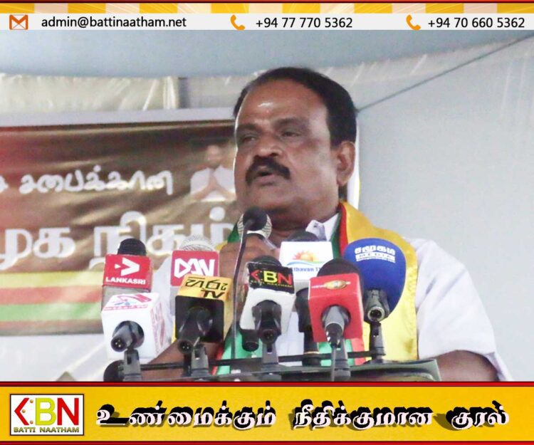 முத்து பண்டாக்களும் முஸ்தபாக்களும் முத்துலிங்கத்திற்கு வாக்களிப்பதில்லை; சிறிநேசன் தெரிவிப்பு