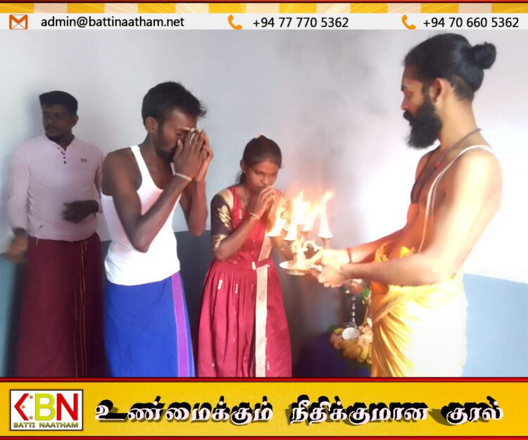 கோறளைப்பற்று மிராவோடையில் வறுமைக் கோட்டின் கீழ் உள்ள குடும்பம் ஒன்றிக்கான வீடு கையளிக்கும் நிகழ்வு