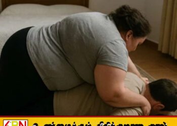 வெயிட்டான மனைவி கால் தடுமாறி விழுந்ததில் கணவர் உயிரிழப்பு
