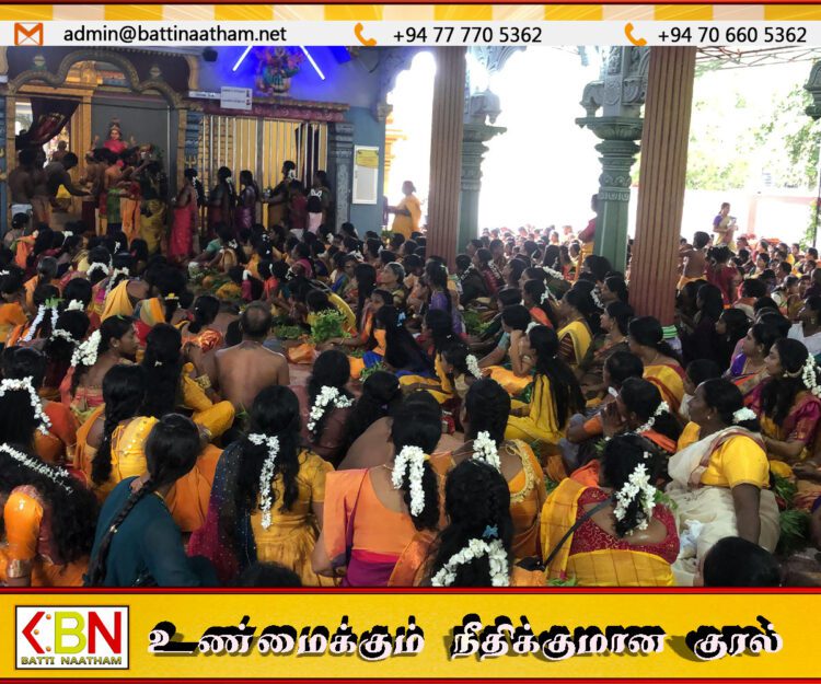 மட்டு ஏறாவூர் காட்டு மாஞ்சோலை ஸ்ரீ பத்ரகாளி அம்பாள் ஆலய வருடாந்திர திருவிழா பால்குட பவனி