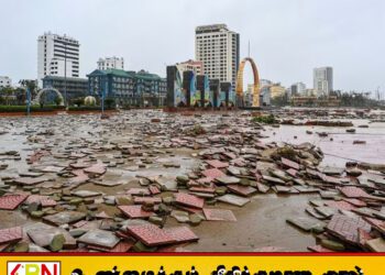 வியட்நாமை புரட்டிப்போட்ட புயல்; பலர் மாயம் – இலட்சக்கணக்கான மக்கள் வெளியேற்றம்