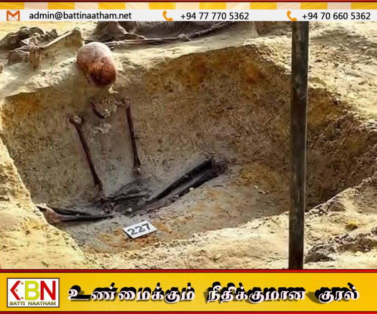 செம்மணி மனிதப் புதைகுழியில் 240 எலும்புத் தொகுதிகள் கண்டுபிடிப்பு