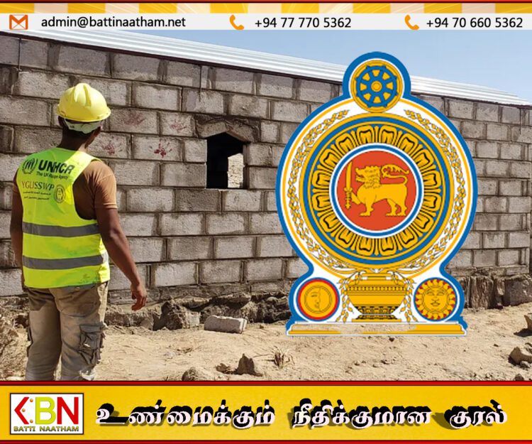 வடக்கு மற்றும் கிழக்கு மாகாணங்களில் இடம்பெயர்ந்த மக்களுக்கு நிரந்தர வீடுகள்