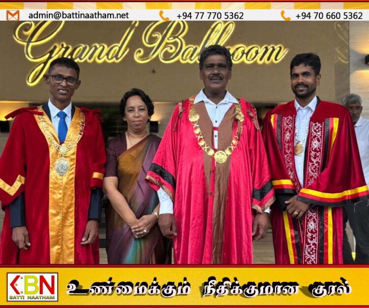 மட்டு மாநகர சபை முதல்வர் சிவம் பாக்கியநாதன் அகில இலங்கை மாநகர சபை முதல்வர்களின் உப தலைவராக தெரிவு
