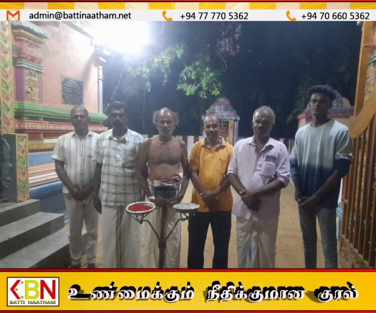 வந்தாறுமூலை ஸ்ரீ மகா விஷ்ணு தேவஸ்தான புதிய நிர்வாகம் தேர்வு