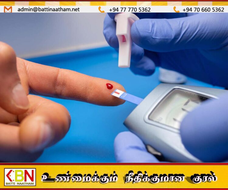 நாட்டில் ஐந்து பேரில் ஒருவருக்கு நீரிழிவு நோய்