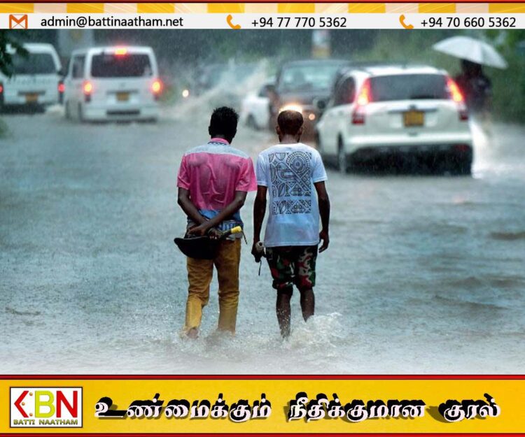 இலங்கையின் கிழக்காக காற்றழுத்த தாழ்வு பகுதி