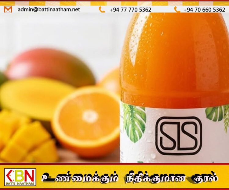 எஸ்.எல்.எஸ் தரச் சான்றிதழ் இல்லாமல் உள்ளூர் பழச்சாறு பானங்கள் விற்க தடை