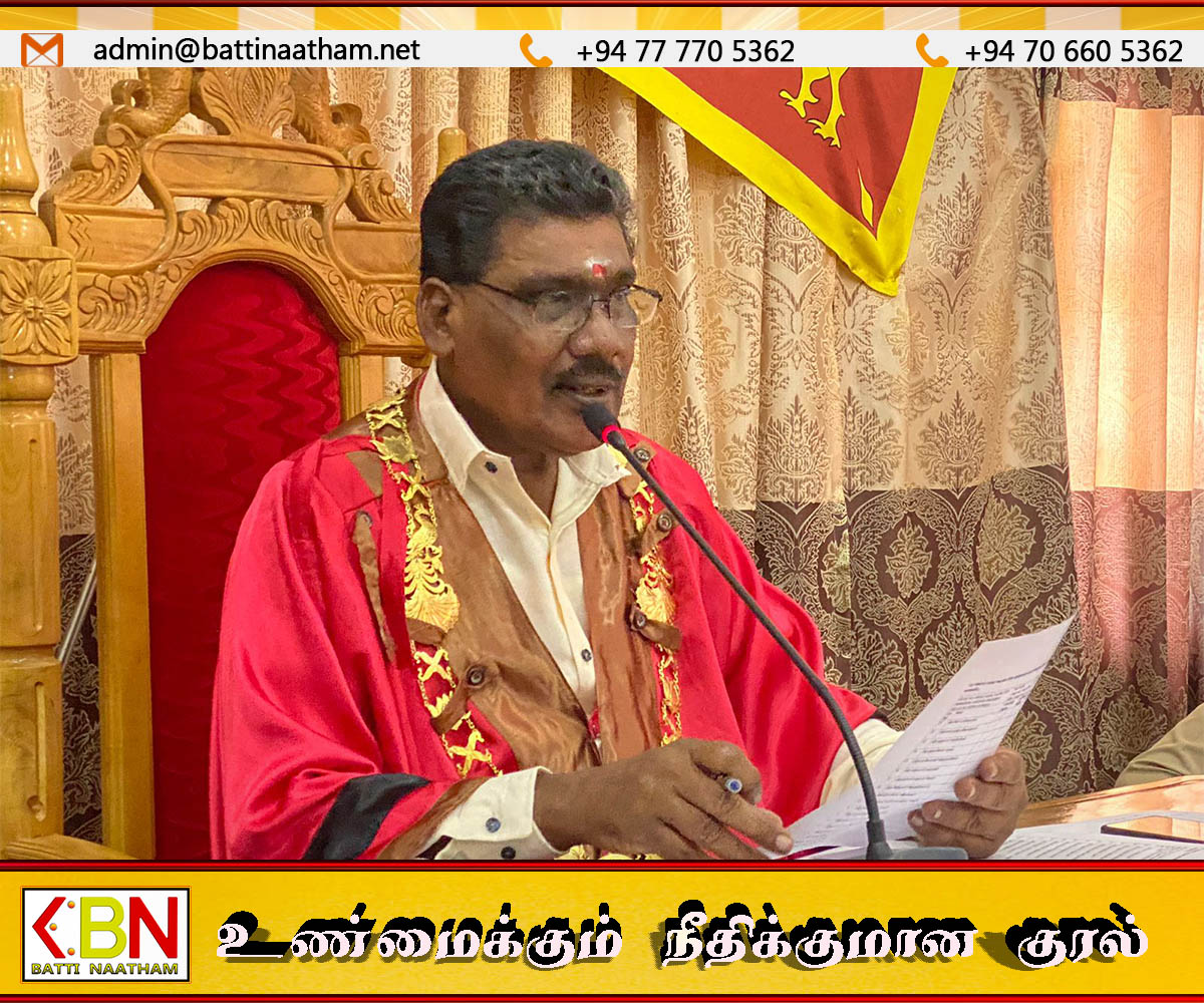 இலங்கை தமிழரசுக்கட்சி வசமுள்ள மட்டக்களப்பு மாநகரசபையின் வரவு செலவு திட்ட பாதீடு நிறைவேற்றம்
