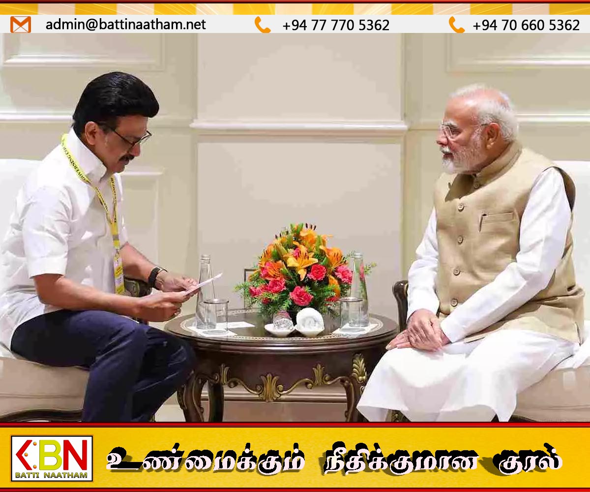 இலங்கையில் தமிழ் மக்களுக்கான உரிமைகள் பகிர்ந்தளிக்கப்படவேண்டும்; மோடிக்கு ஸ்டாலின் கடிதம்