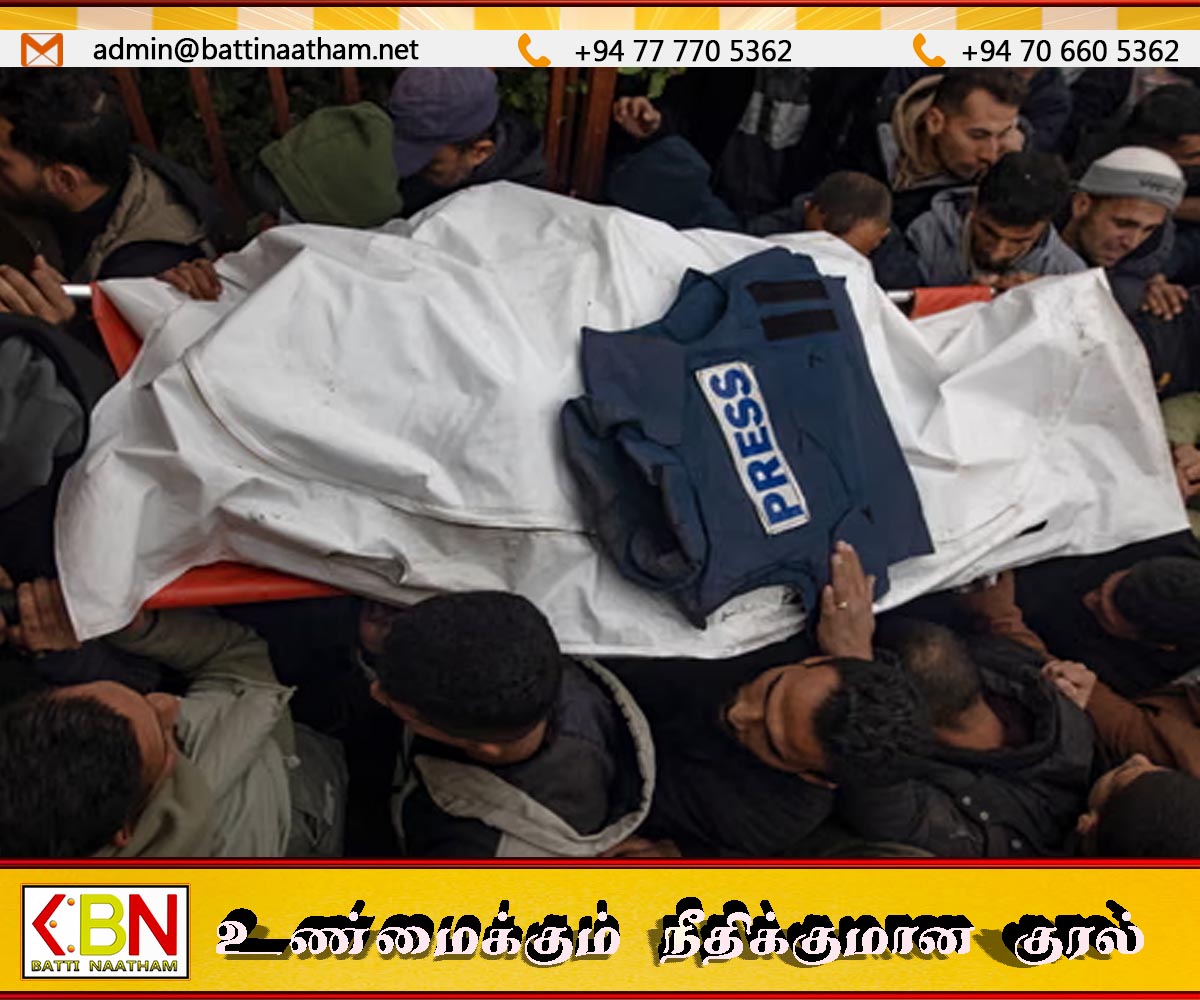 காசாவில் இஸ்ரேலிய தாக்குதலில் 3 ஊடகவியலாளர்கள் உட்பட 11 பேர் பலி