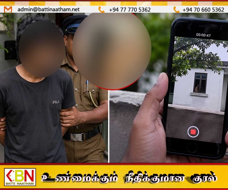 அயல் வீட்டுப் பெண் குளிப்பதை இரகசியமாக காணொளி எடுத்த கொழும்பு இளைஞன் கைது