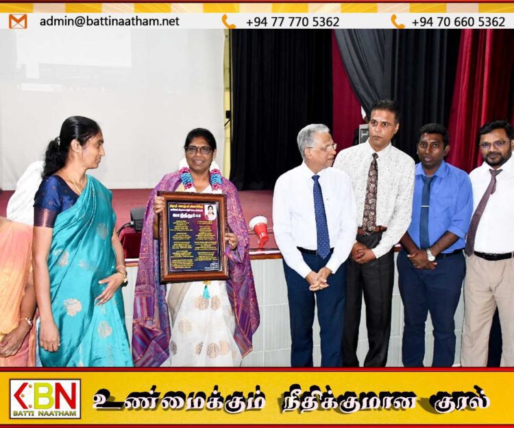 மட்டக்களப்பு போதனா வைத்தியசாலை பணிப்பாளர் கலாரஞ்சினி கணேசலிங்கம் அவர்களுக்கு பிரியாவிடை நிகழ்வு