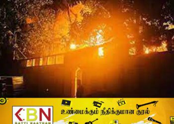 ரணிலின் வீட்டுக்குத் தீ: சஜித்தின் ஆள் கைது!