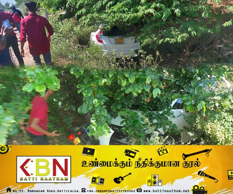 மட்டு வாவிக்கரை வீதியில் விபத்து!