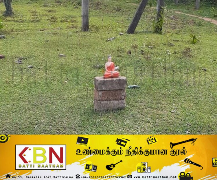 தமிழர் பகுதியில் குடியமர்த்தப்பட்ட இன்னுமொரு புத்தர்!