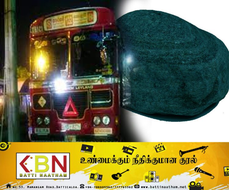 யாழ்ப்பாணம் நோக்கி பயணித்த பேருந்தின் மீது கல் வீச்சு தாக்குதல்!