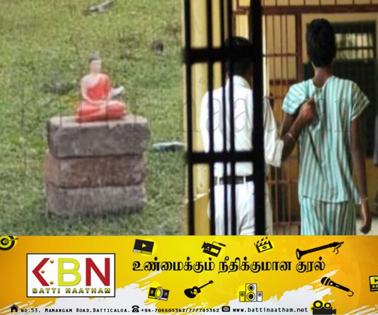 புத்தர் சிலை வைத்தவரை மனநோயாளி என்கிறது பொலிஸ்!