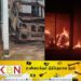 பொலிஸ் வண்டிக்கும் தீ, புடவைக்கடைக்கும் தீ; முன்னாள் இராணு வீரர் திருக்கோவிலில் கைது!