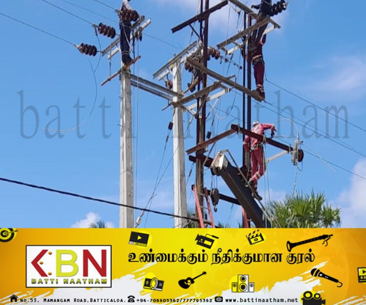 நாளை மட்டு நகரில் 8 மணிநேர மின்வெட்டு; பிரதேசங்கள் பின்வருமாறு!