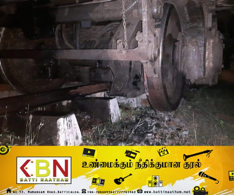 நேற்று இரவு கொழும்பு நோக்கி பயணித்த புகையிரதம் தடம்புரள்வு!