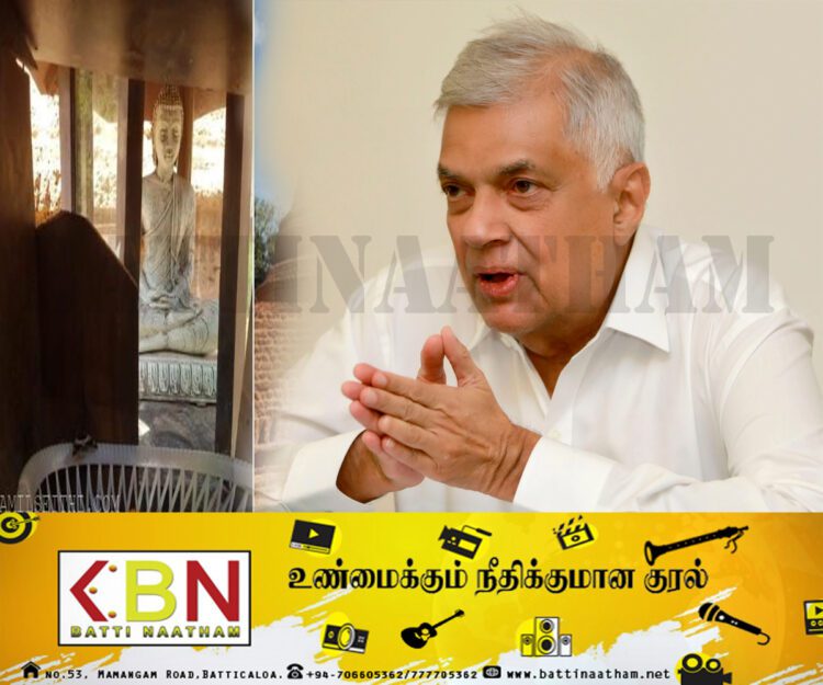 வழிபாட்டுச் சின்னங்கள் வைக்கமுடியாது; நீதிமன்றத்தின் தீர்ப்புக்கமையவே தீர்வுகாணப்படும் என்கிறார் ஜனாதிபதி!