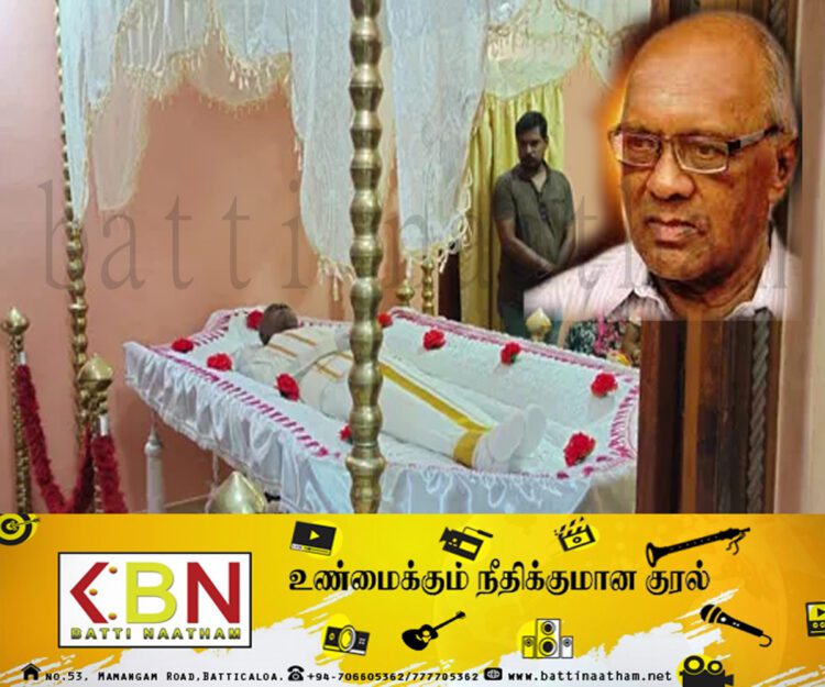 இலங்கையின் மூத்த ஊடகவியலாளர் பொன்னையா மாணிக்கவாசகம் காலமானார்!