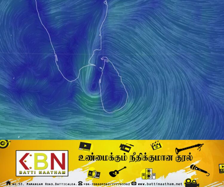 வங்காள விரிகுடாவில் காற்றழுத்த தாழ்வு; வளிமண்டலவியல் திணைக்களம் தகவல்!