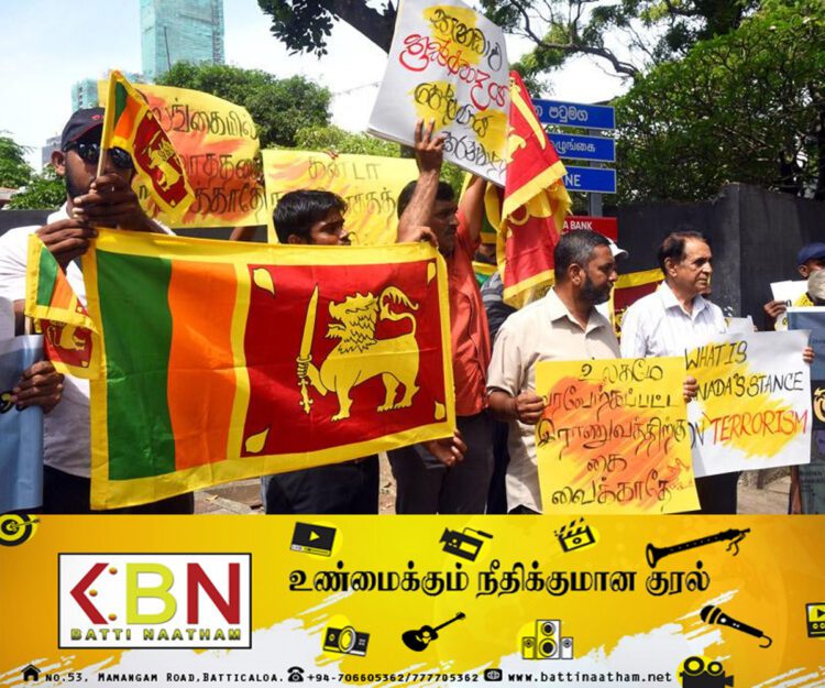 இலங்கையில் இனப்படுகொலை நடக்கவில்லை; கொழும்பிலும் போராட்டம்!