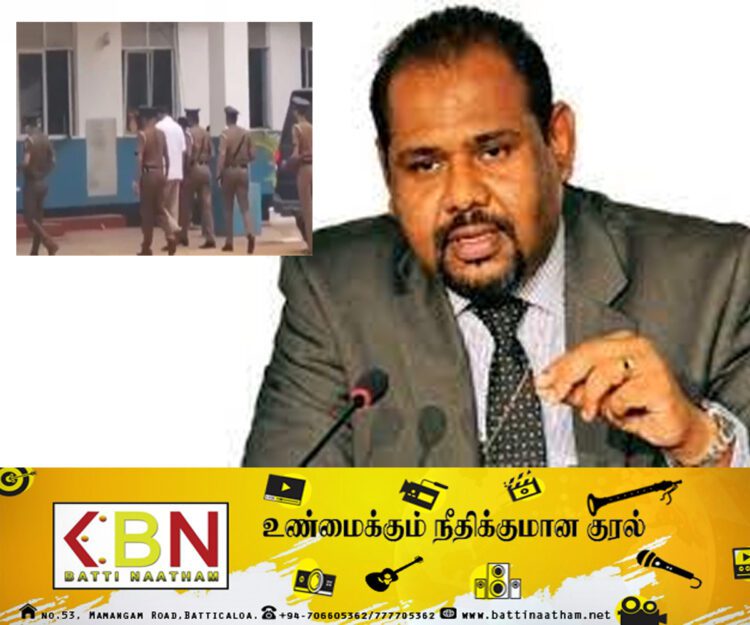 காலையில் கைது செய்யப்பட்ட கஜேந்திரகுமார் பொன்னாபலம் தற்போது கிளிநொச்சி பொலிஸ் நிலையத்தில்!