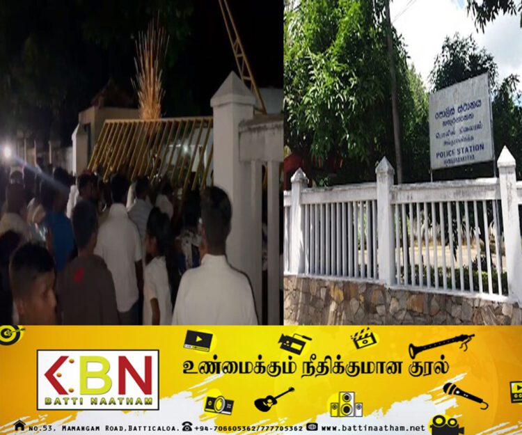 பொலிஸ் நிலையத்துக்குள் நுழைய முற்பட்ட பொதுமக்கள் மீது துப்பாக்கிப்பிரயோகம்!