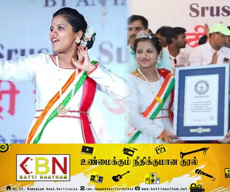 தொடர்ந்து 5 நாட்கள்  நடனமாடி உலக சாதனை படைத்த சிறுமி!