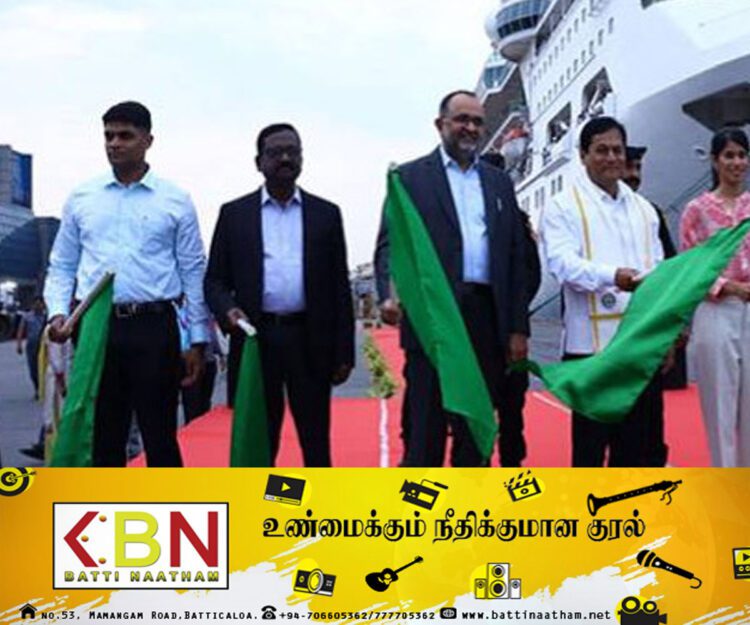 சென்னை – இலங்கை இடையேயான முதல் பயணக் கப்பல்; கொடியசைத்து ஆரம்பிப்பு!