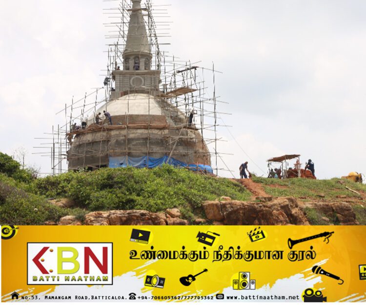 வடகிழக்கில் விகாரைகள் அமைக்கும் பணிகள் தீவிரம்; இரவு பகலாக வேலைபார்க்கும் இராணுவம்!