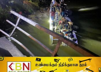 காத்தான்குடி நோக்கி பயணித்த பஸ் பாலத்தை உடைத்துக்கொண்டு ஆற்றில் வீழ்ந்து விபத்து; மீட்பு பணிகள் தீவிரம்!