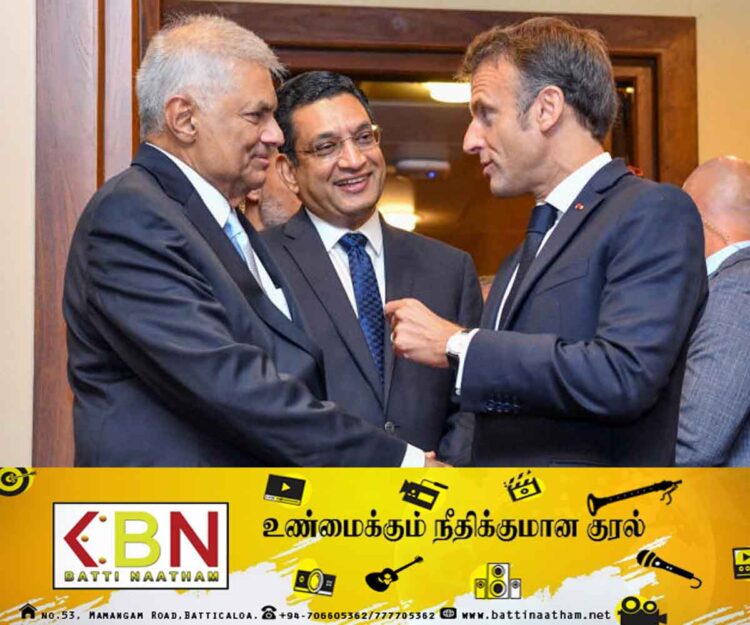 இலங்கையின் பொருளாதார மீட்சிக்கு உறுதுணையாக பிரான்ஸ் நிற்கும்; இம்மானுவேல் மெக்ரோன்!