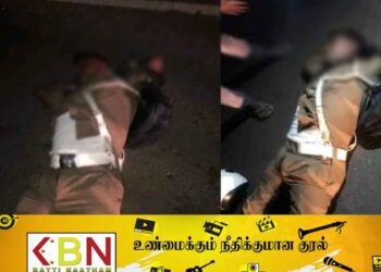 உச்சகட்ட மதுபோதையில் நடுவீதியில் உறங்கிய போக்குவரத்து பொலிஸ்!